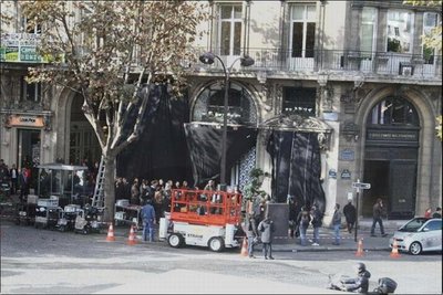 Tournage du film:<br />Hereafter place de la Madeleine PARIS