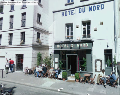 Le restaurant Hôtel du Nord, Quai de Jemmapes
