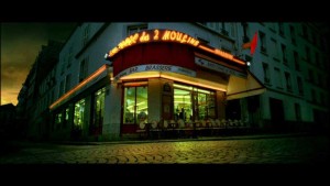 Le Café des 2 moulins dans le film